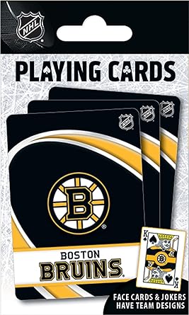 Amazon Com Masterpieces Nhl Boston Bruins Playing Cards 2 5 X 3 5 Sports Outdoors