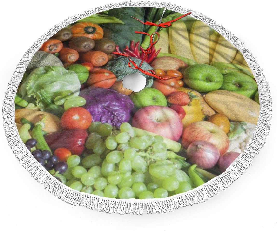 Amazon Com Msqau Fruit And Vegetables Christmas Tree Skirt Fringe Lacefor Xmas Holiday Decorations Indoor Outdoor 48 Home Kitchen ✓ free for commercial use ✓ high quality images. amazon com