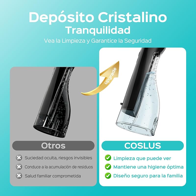 C20 Irrigador Bucal Professional Depósito más de 300 ml, Negro
