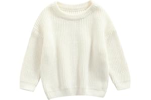 Engofs Toddler Baby Girl Boy Knit Sweater Warm Long Sleeve Pullover Sweatshirt Fall Winter Clothes