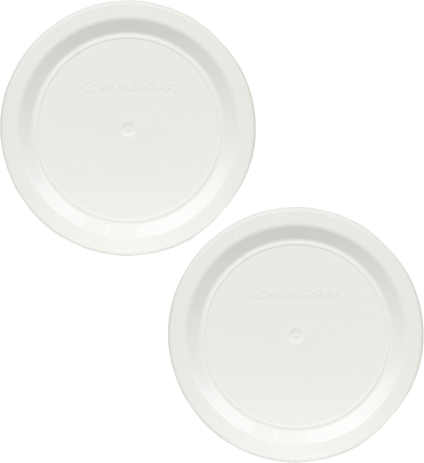 Corningware R-7-PC 7oz French White Replacement Lids -2 Pack