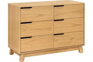 babyletto Hudson 6-Drawer Dresser for Nursery - GREENGUARD Gold Certified - Assembled Wooden Double Chest of Drawers for Kids, Boys and Girls - Baby Dresser for Bedroom, Living Room & Hallway - Honey