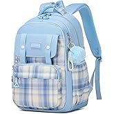 MUSEVOS Girls Backpack, Ideal School Backpack for Girls from Elementary to Teen Years, Kawaii Bookbag Cute Large Capacity