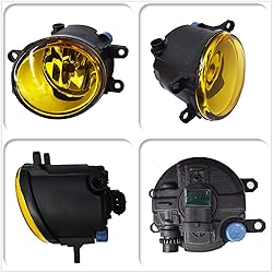 SEBLAFF 2-Pack Amber Clear Lens Fog Lights Assembly