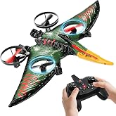 Remote Control Airplane Dinosaur for Kids,Foam RC Drone Pterosaur Toys | RC Plane for Kids Ages 8-10-12, Remote Control Drone Dino Toys Christmas Birthday Gifts for Boys Beginners Outdoor Play