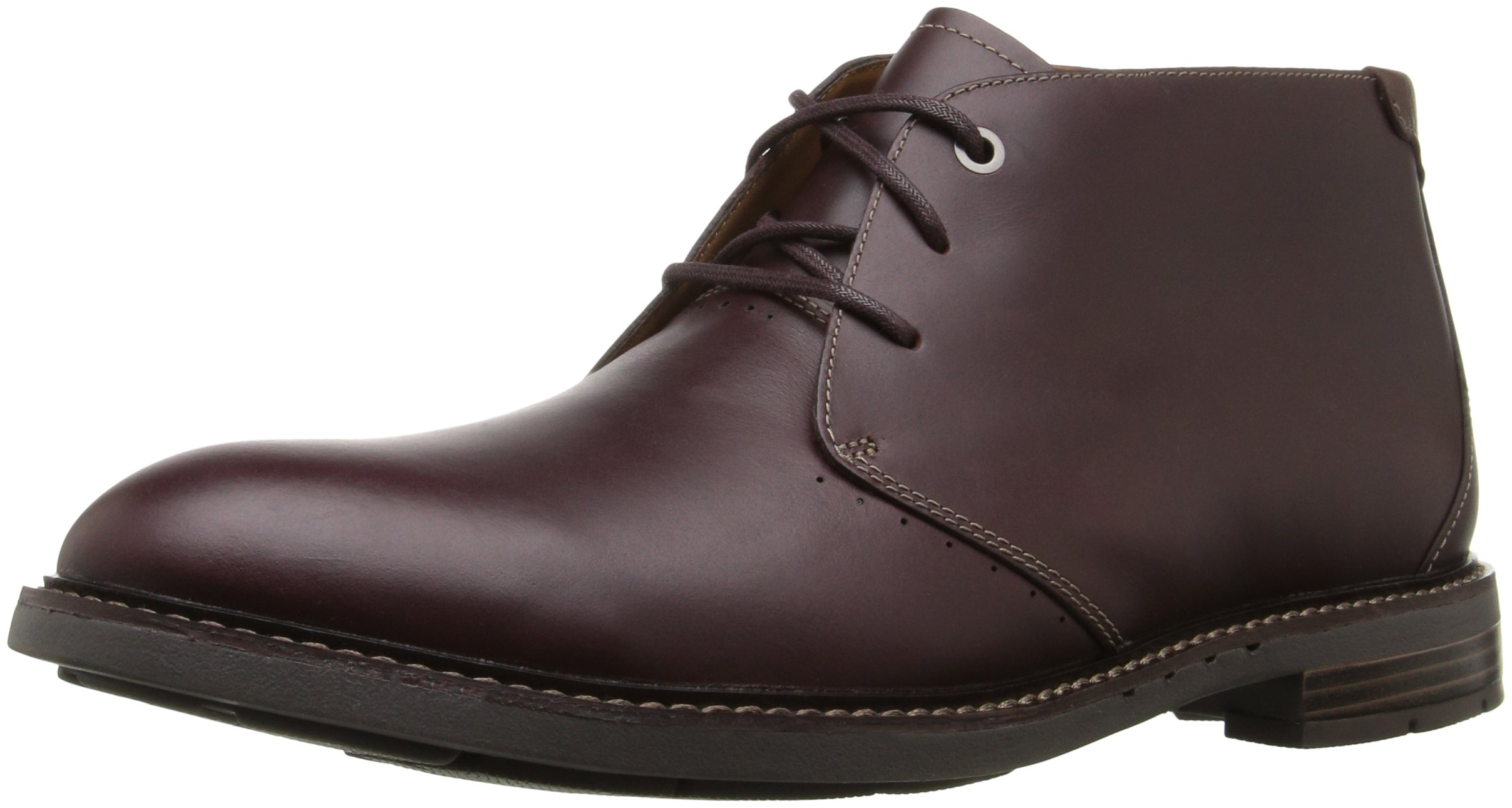 Clarks Unstructured Unelott Mid ankle leather chukka boots dark brown Men\'s 9 Amazon.com | Clarks Collection Men main image 2