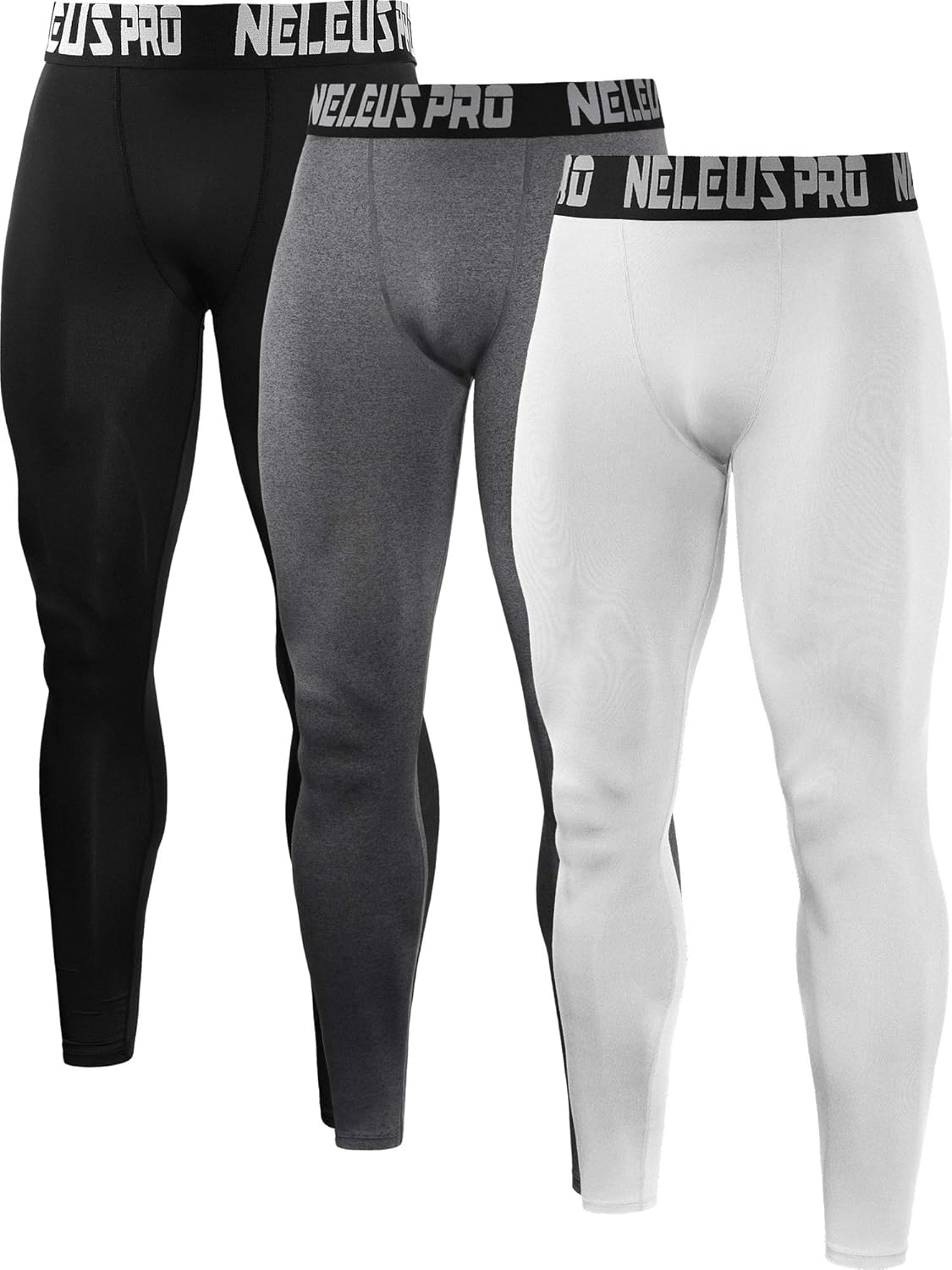 Neleus Men's Compression Pants Running Tights Sport Leggings: Clothing