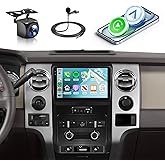 4G 64G Android Car Radio Stereo for Ford F150 F-150 2009-2012 with Wireless Carplay Android Auto, 9'' Touch Screen Head Unit 