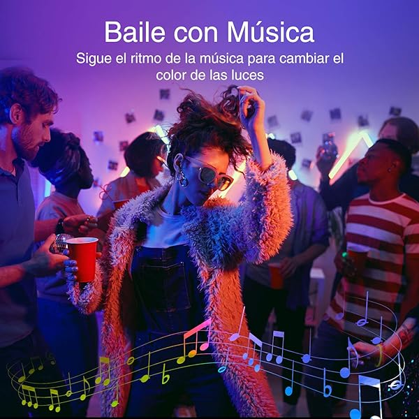 Gosund 5M Tiras LED Alexa Luces LED 5050 RGB WiFi Tira Led Inteligente Control Remoto por App Sincronizar con Msica Compatible con Alexa y Google Home Luces Decorativas para Habitacin