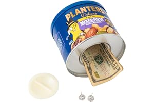 BigMouth Inc Planters Mr. Peanuts Fake Can Diversion Safe - Hidden Safe for Money Stash - Secret Compartment and Hidden Storage Fun Gag Gift Book Safe Alternative - Medium Size