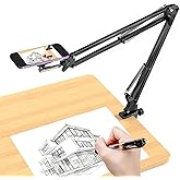 VRIG Overhead Phone Mount Stand with Magsafe, Articulating Arm Cell Phone Holder for Desk, Cell Phone Holder for Live Streams, Zoom Calls, Online Teaching, Selfies, Remote Working