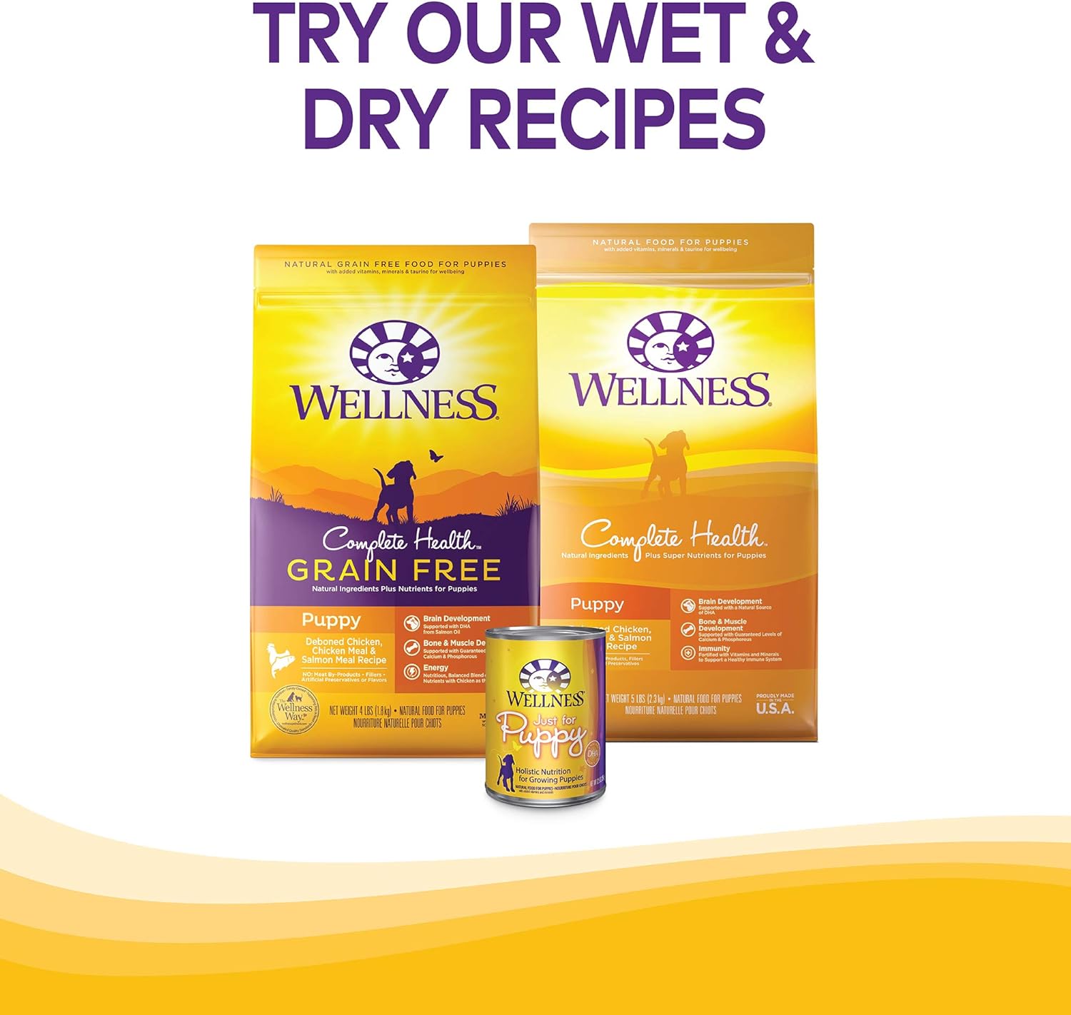 Wellness Soft Puppy Bites Natural Grain Free Puppy Training Treats, Lamb & Salmon, 3-Ounce Bag : Pet Snack Treats : Pet Supplies
