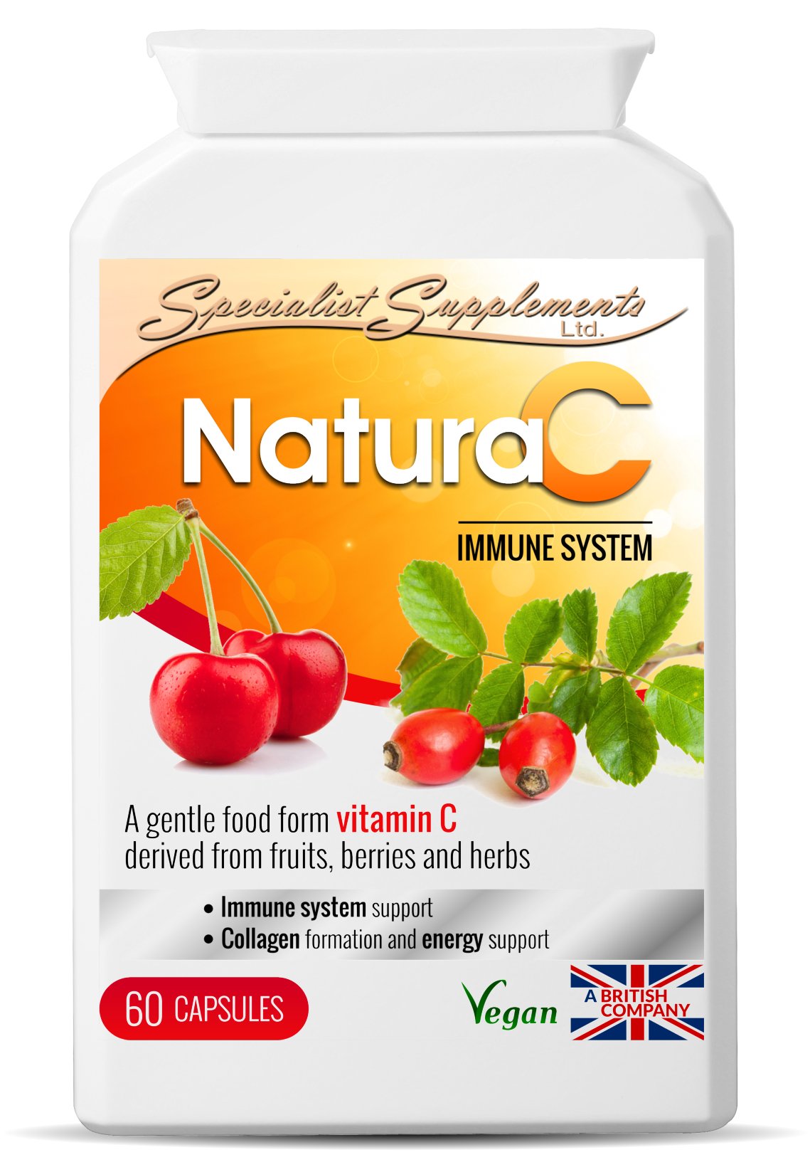 Specialist Supplements NaturaC Food Form Vitamin C 60 Capsules