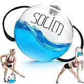 Solim Water Weights Aqua Bag Ball Shape, Sandbag Alternative for Strength Training, Portable Stability Fitness Equipment, Ultimate Core &amp; Balance Trainer for Home Gym