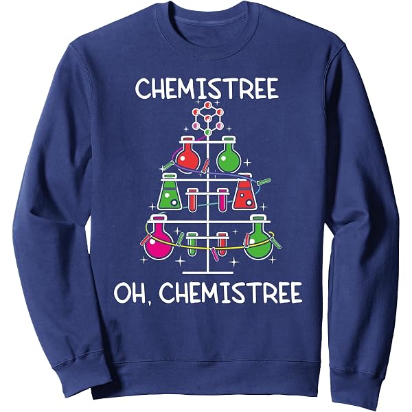 Sweatshirt Breaking Bad « Oh Chemistree » - Humour Science Noël, Coupe Classique, Licence Officielle