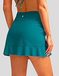 Soothfeel Women's Swim Skirt with Pocket High