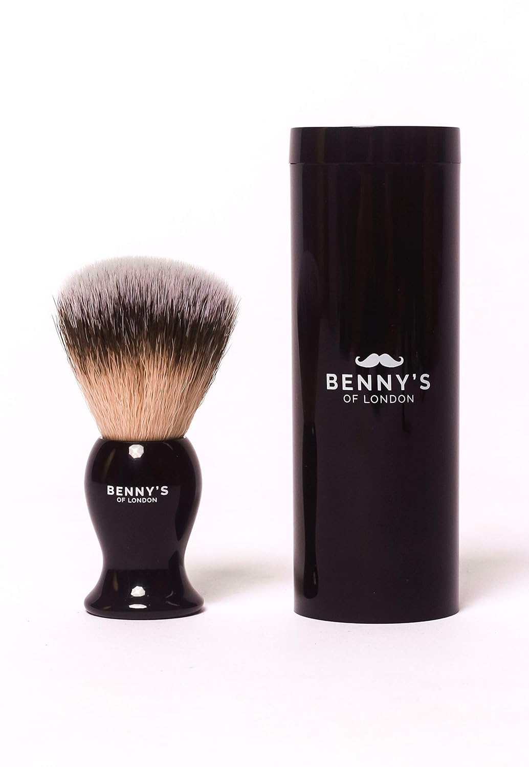 Mini Travel Shaving Brush with Travel CASE Benny's of London