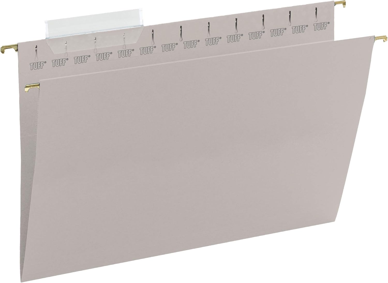 64093, Rod Color May Vary 1/3Cut Sliding Tab 18 per Box Legal Size Steel Gray Smead TUFF