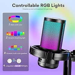 MAONO USB Gaming Microphone for PC, Noise
