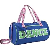 Dance Duffle Bags for Dancers, Girls, Teens, and Student Athletes, Fun Dance Workout Duffel Bag for Girls and Boys (Blue)