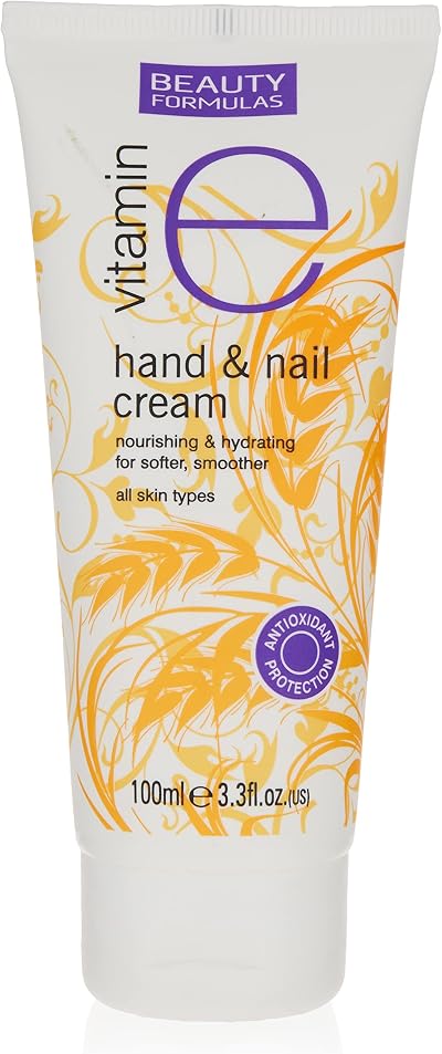 Beauty Formulas Vitamin E Hand Nail Cream Softer Smoother Hydrating Antioxidant
