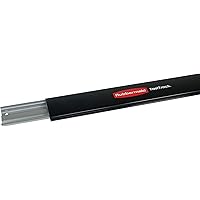 RUBBERMAID 1784415 48" Fast Track Rail,Satin Nickel/Black,Individual