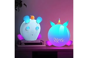 CHIMIAGE Gift Box Aurora Sunrise Alarm Clock, Bear Puppy & Unicorn Magnetic Kit, 2-15+Year old Kids Girl Christmas Birthday Gift, Bluetooth Speaker, Night Light, Bedroom Living Room, Teen Toddler Baby Girl Boy