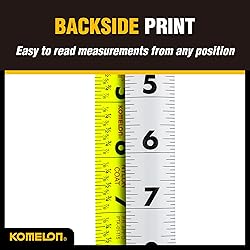 Komelon 25-Ft Retraction Control Tape Measure with
