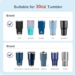 Prurex 30oz Tumbler Lids,Replacement Lids for 30oz