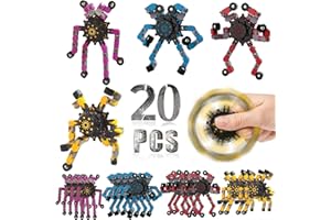 Hapitoys Transformable Fidget Spinners for Kids and Adults Stress Relief Sensory Toys for Boys and Girls Fingertip Gyros for 