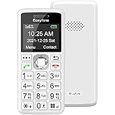 Easyfone T200 4G Unlocked Feature Cell Phone, Easy-to-Use Clear Sound Basic Dumb Mobile Phone with FM Radio, Flashlight, SOS Button, Bluetooth, Mini-Games, No Internet Access (White)