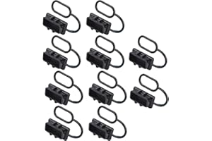 MOONDKIST 10Pcs Dust Water Resistant Connector Cap for Anderson Plug Cover Style Connectors 50AMP Battery Caravn Dust Cap