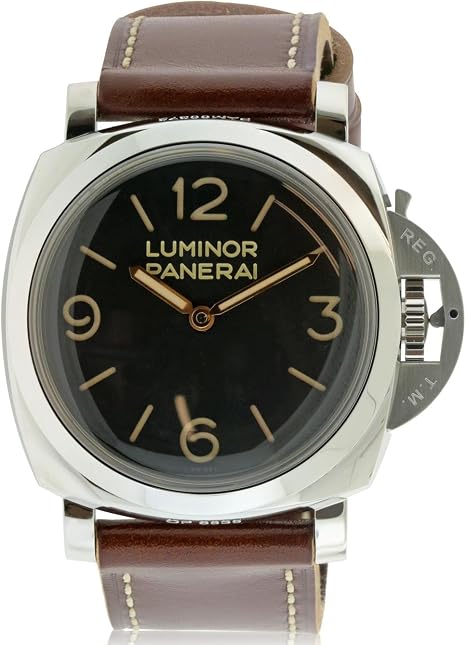 Panerai Men's PAM00372 Luminor Analog Display Mechanical Hand Wind Brown Watch