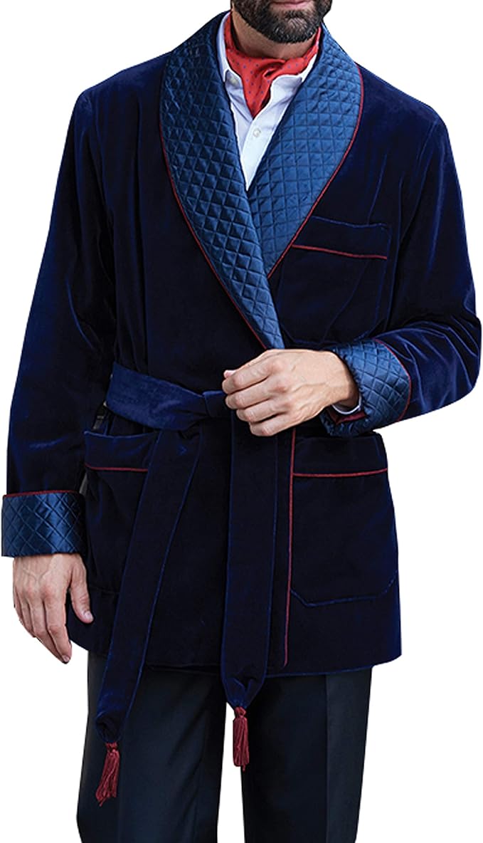 Robes Smoking Jackets Christmas Party Wear Blazers Coat Mens Quilted
