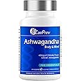 CanPrev Ashwagandha 600mg Vegan 60 Capsules 60-Day Supply - Vegan & Non-GMO - Organic KSM-66 Formula for Enhanced Relaxation