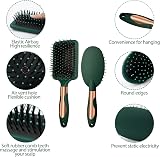 UseeShine Hair Brush Set Anti Static Detangler Paddle Oval Green view 3