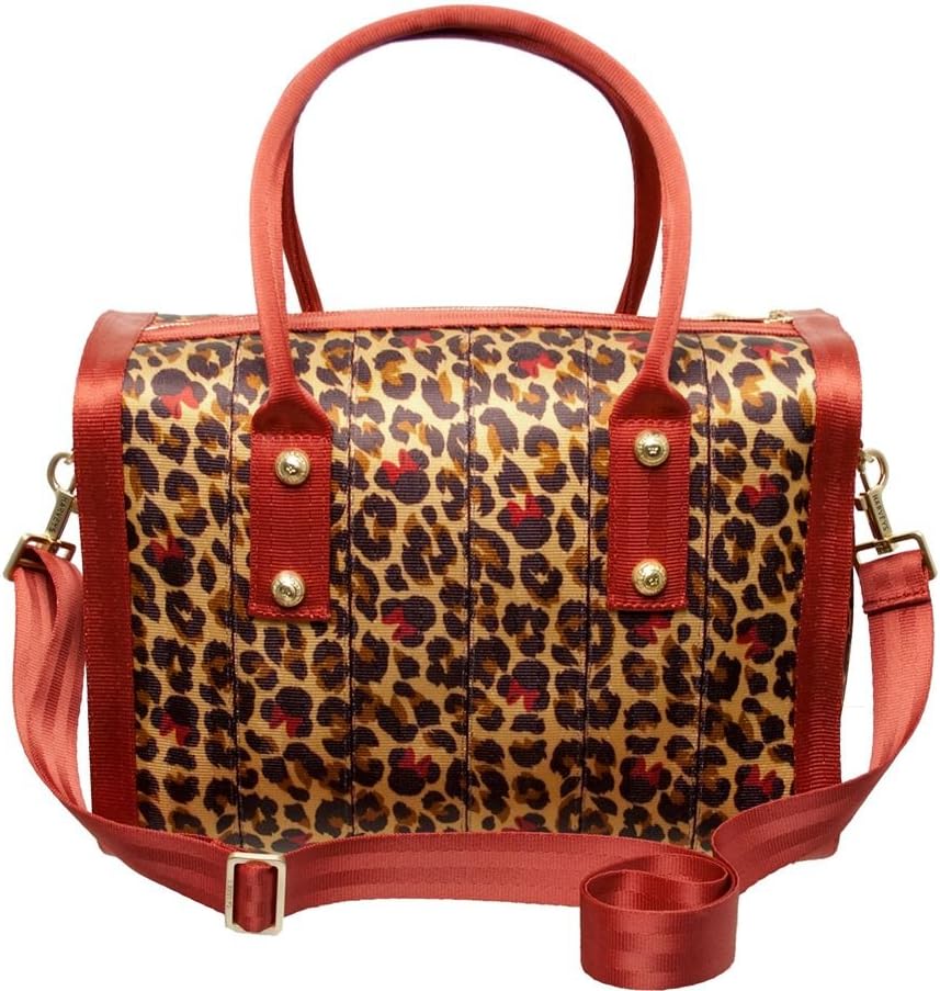 Disney Harveys Seatbelt Minnie Mouse Leopard Marilyn Satchel