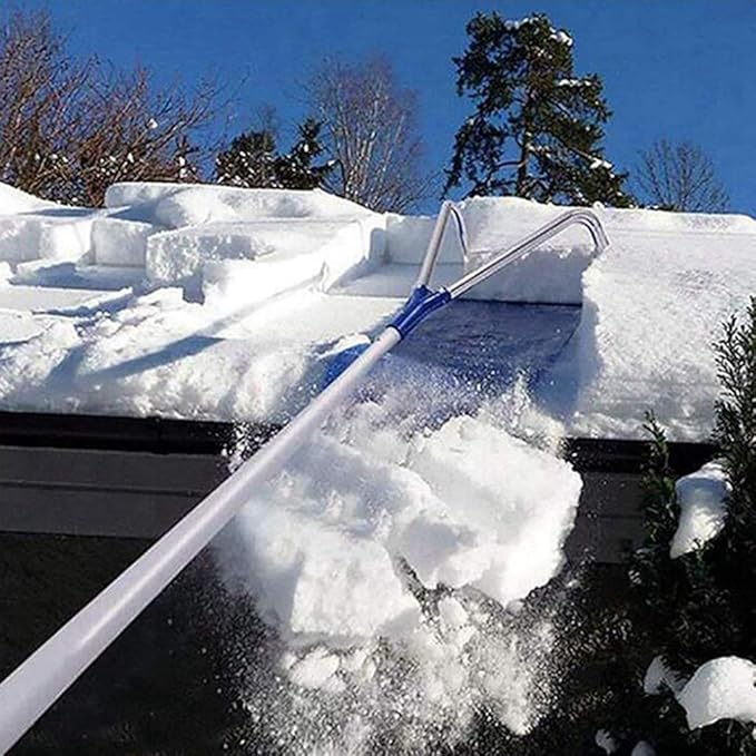 Roof Snow Scraping, 193650Cm Retractable Snow Rake, Detachable Snow