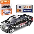FOGULO Remote Control Car for Kids 6+, 2.4Ghz Adjustable Speed RC Cars with Car Lights, USB-C Recharging, 1:64 Scale Alloy Pickup Toy Trucks, Festive Gift for Kids