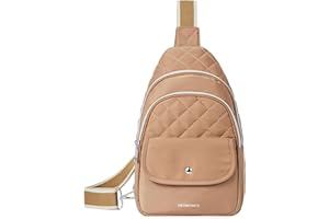 WESTBRONCO Crossbody Bags for Women Quilted Sling Purse Nylon Lightweight Large