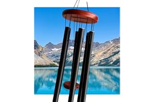 L'UTIME BLEU 31" Wind Chimes Outdoor, Crisp Melodic Aluminum Tubes - Deep Tone Memorial Gifts for Mother's Day, Graduation, B