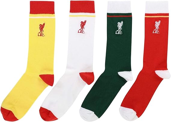 Liverpool FC Mens 4 Pack Boxed Socks LFC Official: Amazon.co.uk: Clothing
