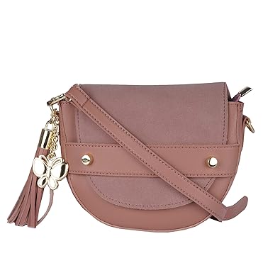 (Butterflies Women Textured Sling Bag (Pink) (BNS 8855#PK)