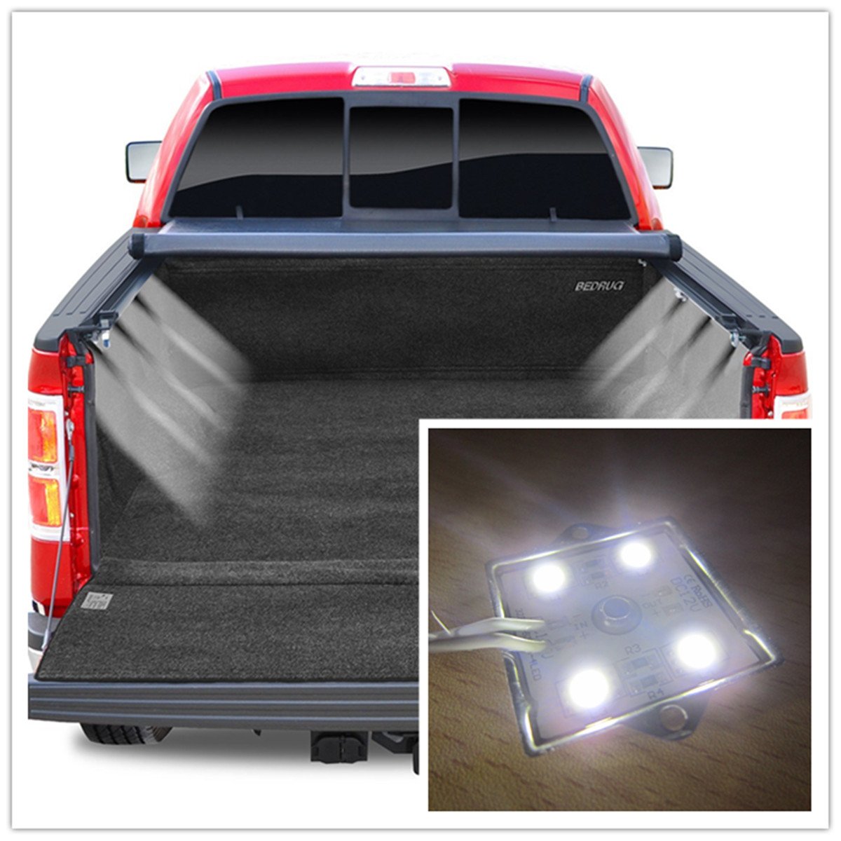 32 LED 2 Piece Set Truck RV Under Bed Rail Custom 12v Light Kit