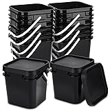 Suzile 10 Pcs 2.2 Gallon Square Bucket with Lid