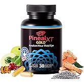Nutraville Pineal XT Gold - Pineal Gland Supplement - Third Eye Awakening - Focus and Memory Supplement for Brain - 7 Powerful Ingredients Decalcify, Detox, and Activate Your Pineal Gland
