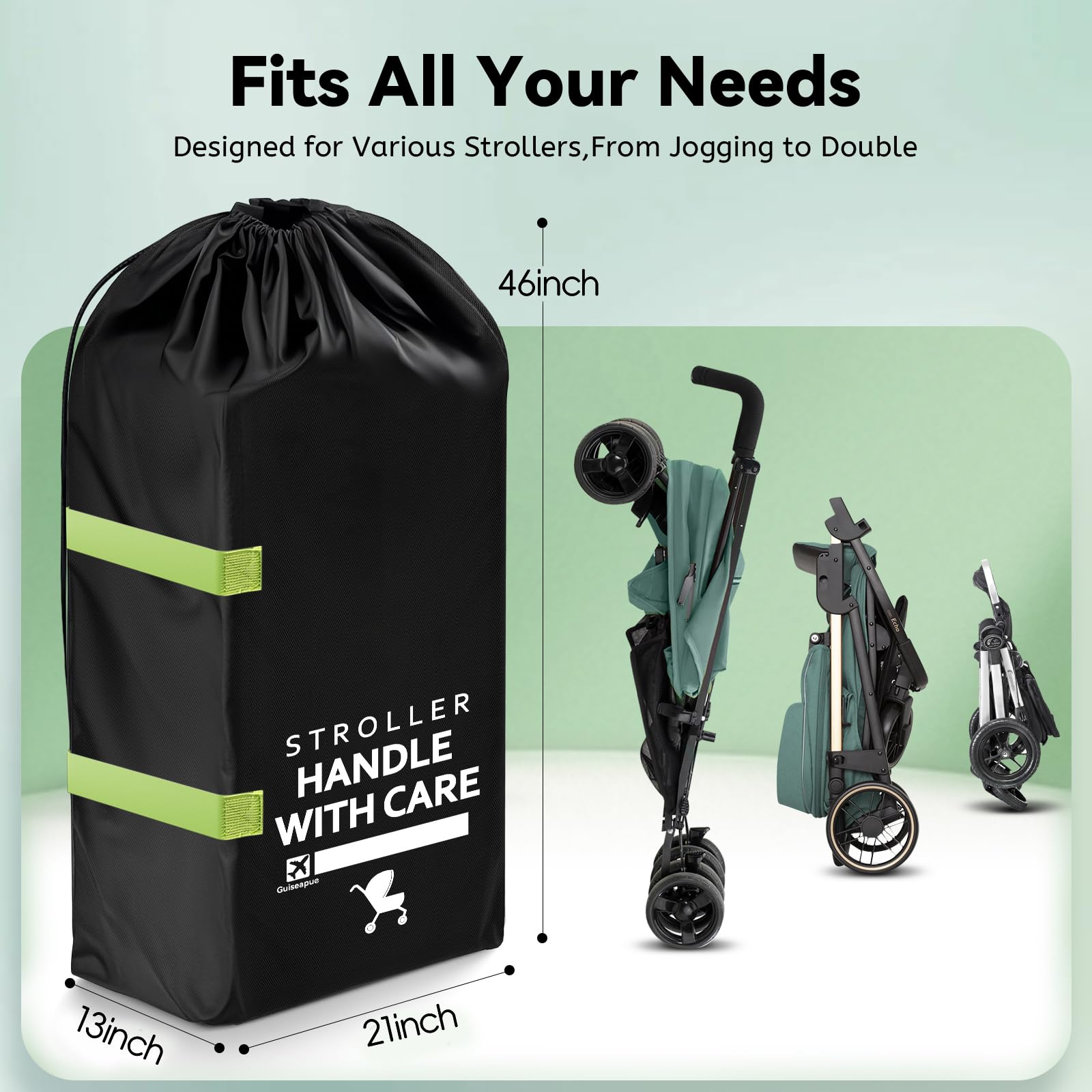 Guiseapue Stroller Bag for Airplane: Christmas White Elephant Gifts for Adults, Stroller Cover for Airplane Travel, 46