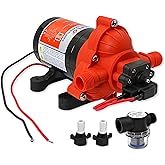 SEAFLO 33 Series DC Diaphragm Pump – 4-Year Warranty! 12V, 3.0 GPM, 45 PSI, Self-Priming, Run Dry Safe, Built-In Pressure Swi
