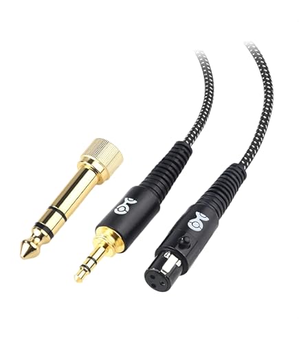 Amazon.com: BUTIAO HD 490 Pro Cable, Mini XLR 4 Pin Female 6.35mm