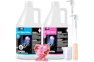 LET'S RESIN Epoxy Resin Kit,1 Gallon (3.78 L) 128oz Bubble Free & Crystal Clear Epoxy Resin, Table Top Casting Resin for Cast